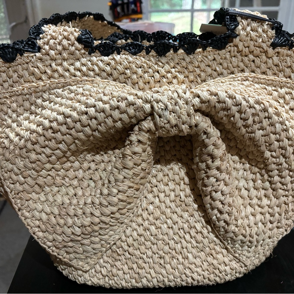 Kate spade for target rattan bow shoulder bag